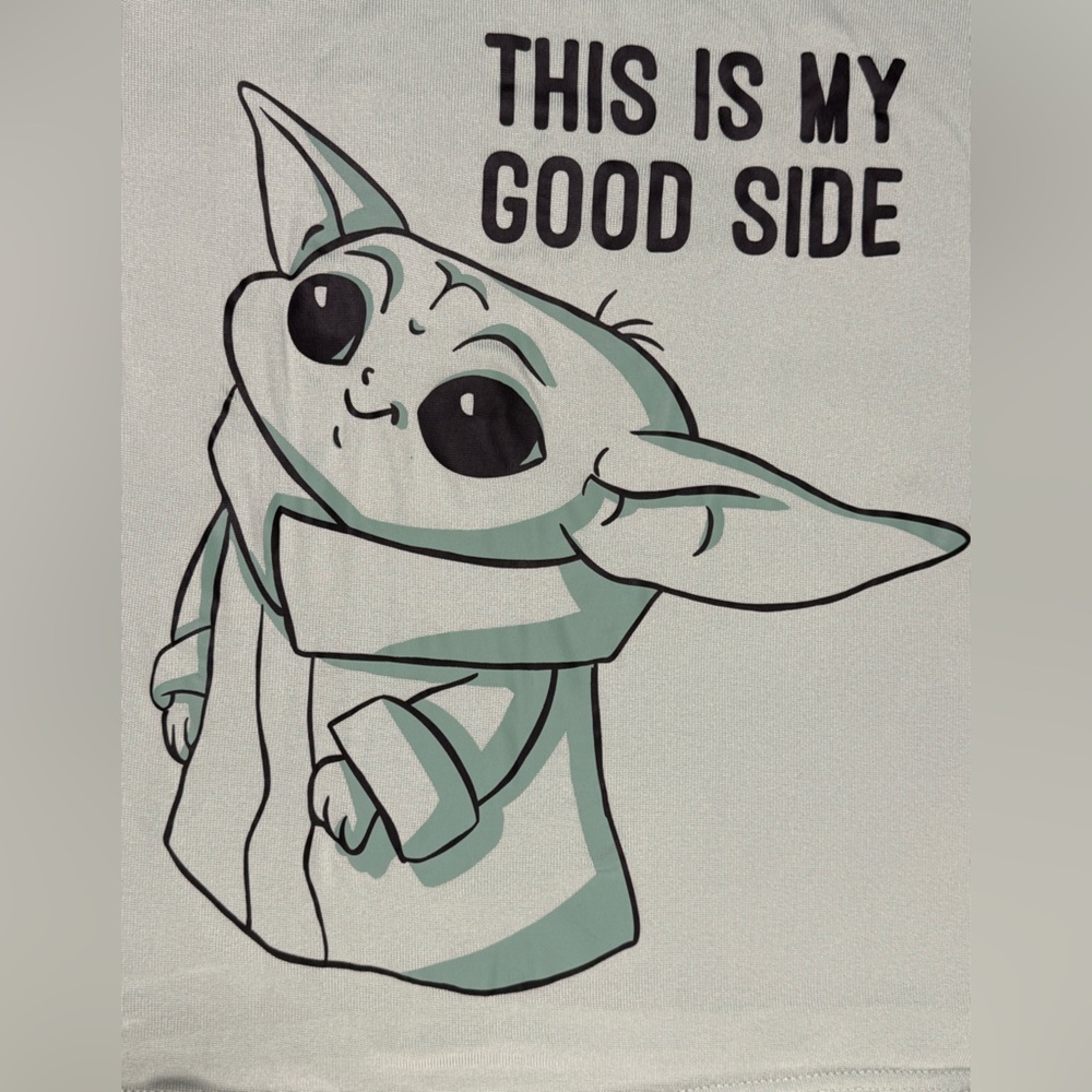 Star Wars Grogu Pajama Set Women's Medium "This Is My Good Side" Comfy Cozy 2PC